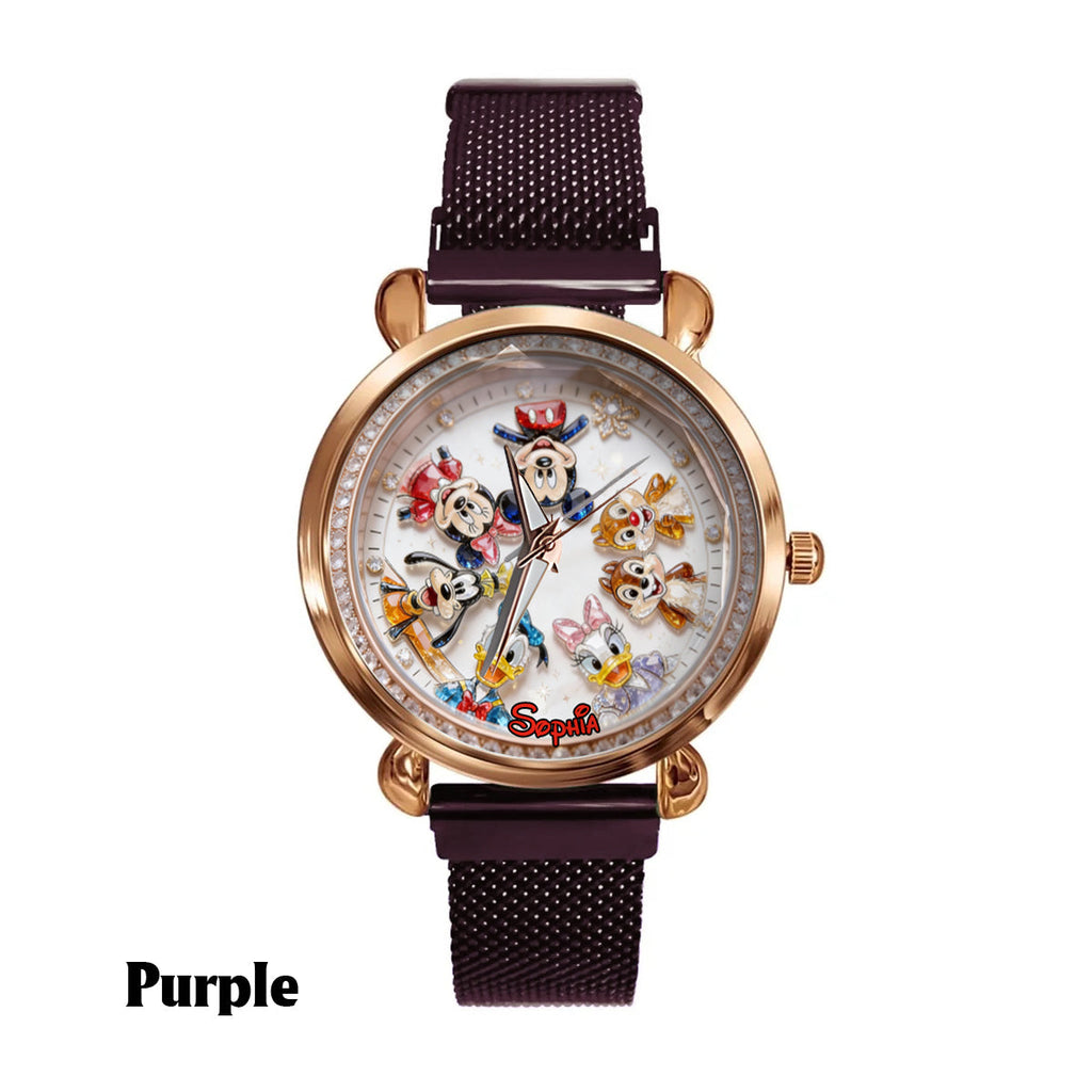 Personalized Disney Friends Women Hand Watch Unique Gift Women Hand Watch GradoCreations