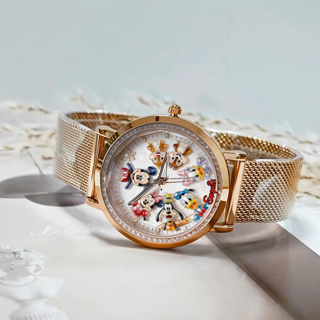 Personalized Disney Friends Women Hand Watch Unique Gift Women Hand Watch GradoCreations
