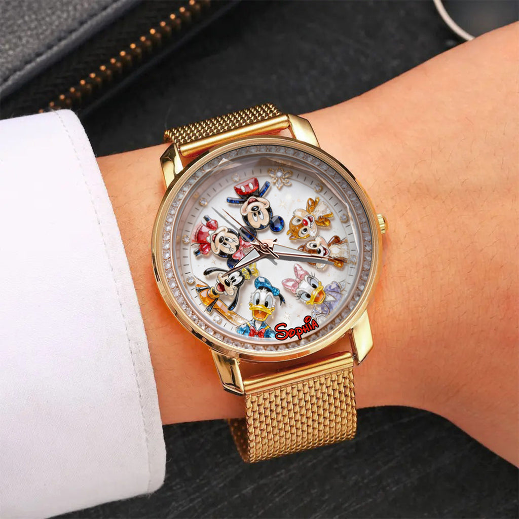 Personalized Disney Friends Women Hand Watch Unique Gift Women Hand Watch GradoCreations