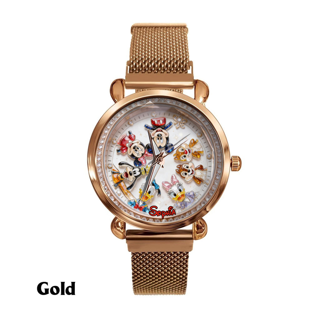 Personalized Disney Friends Women Hand Watch Unique Gift Women Hand Watch GradoCreations
