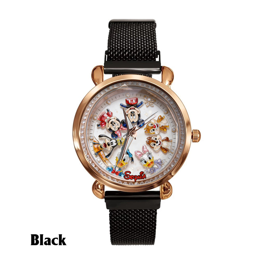 Personalized Disney Friends Women Hand Watch Unique Gift Women Hand Watch GradoCreations