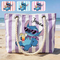Personalized Canvas Beach Bag with Custom Design for Travelers