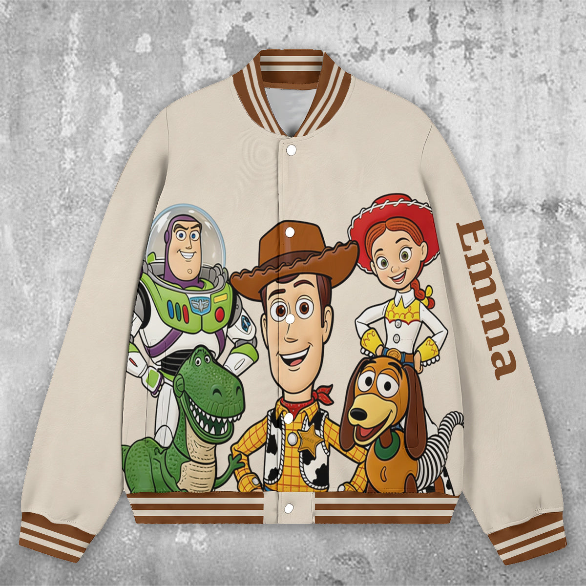 Personalized Kids Varsity Jacket with Movie Design | Custom Name Gift Varsity Jacket GradoCreations