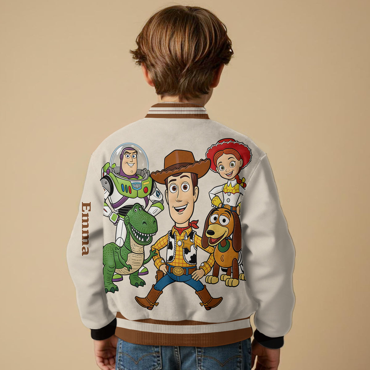 Personalized Kids Varsity Jacket with Movie Design | Custom Name Gift Varsity Jacket GradoCreations