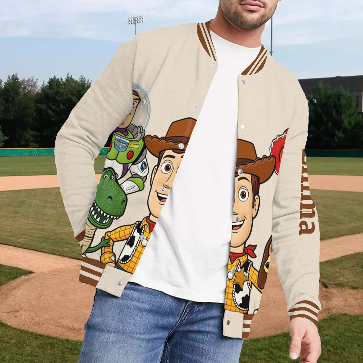 Personalized Kids Varsity Jacket with Movie Design | Custom Name Gift Varsity Jacket GradoCreations
