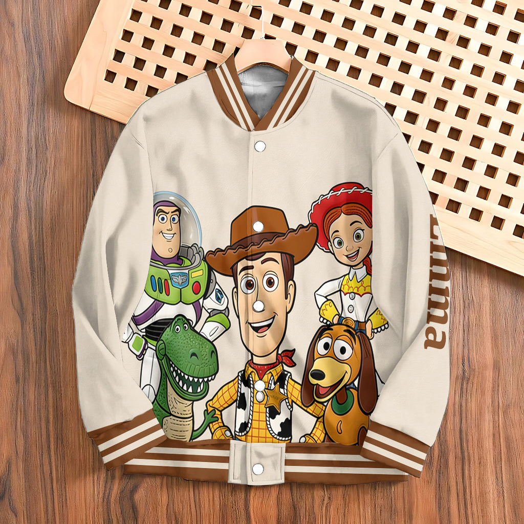 Personalized Kids Varsity Jacket with Movie Design | Custom Name Gift Varsity Jacket GradoCreations