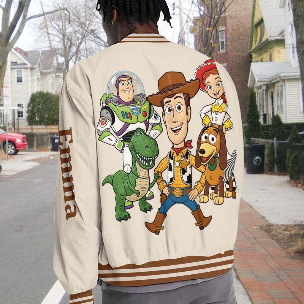 Personalized Kids Varsity Jacket with Movie Design | Custom Name Gift Varsity Jacket GradoCreations