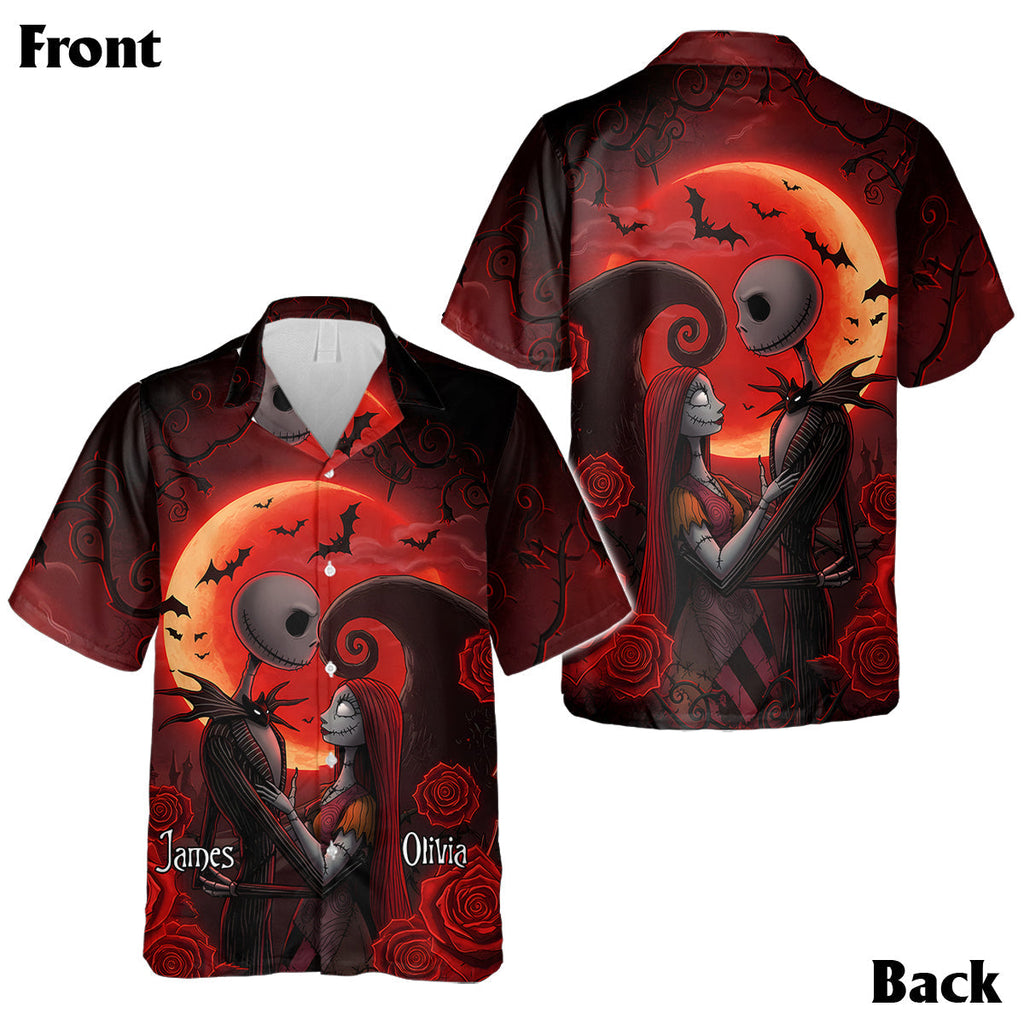 Personalized Nightmare Hawaiian Shirt & Sleeveless Dress for Couples Hawaiian Shirt & Sleeveless Dress GradoCreations