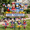 Personalized Independence Day Acrylic Stake & Metal Sign for Family Acrylic Stake & Metal Sign GradoCreations