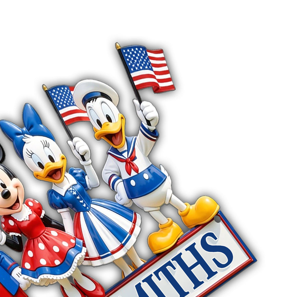 Personalized Independence Day Acrylic Stake & Metal Sign for Family Acrylic Stake & Metal Sign GradoCreations