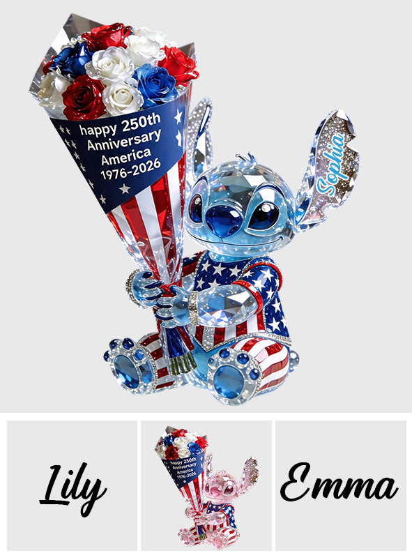 Personalized Blue Alien Acrylic Plaque Custom Gift for Kids Custom Shaped Acrylic Plaque GradoCreations