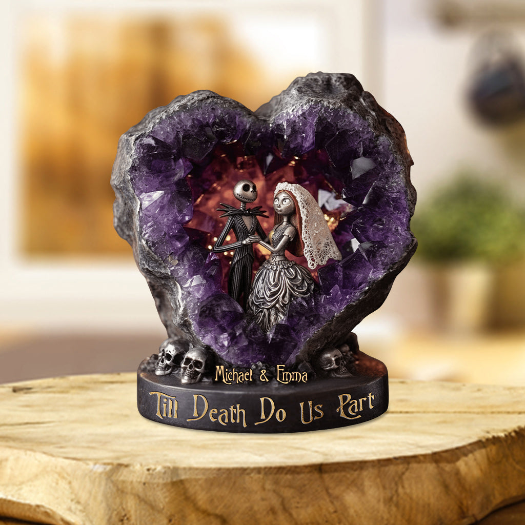 Personalized Till Death Do Us Part Acrylic Plaque Gift for Couples Custom Shaped Acrylic Plaque GradoCreations