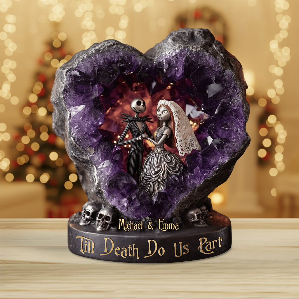 Personalized Till Death Do Us Part Acrylic Plaque Gift for Couples Custom Shaped Acrylic Plaque GradoCreations