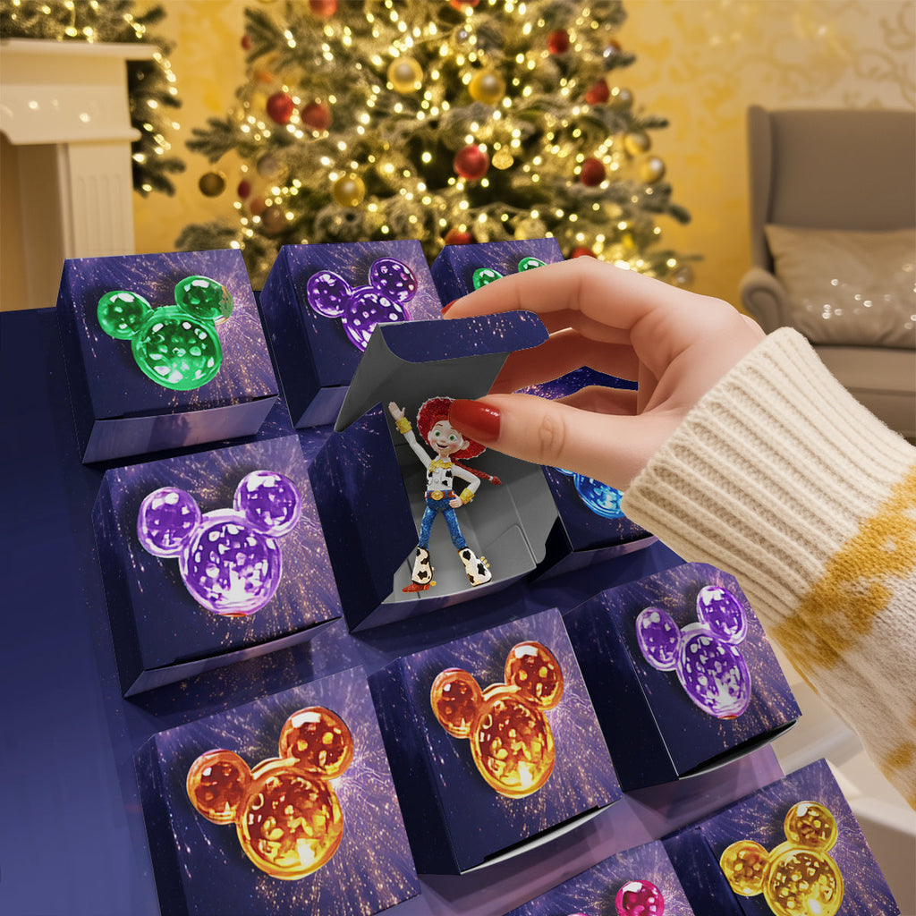 Personalized Advent Calendar with Custom Ornaments for Christmas Folded Advent Calendar With Ornaments GradoCreations