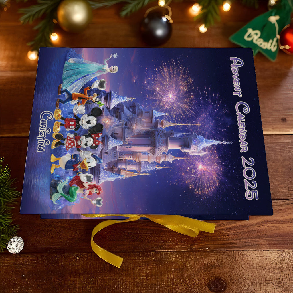 Personalized Advent Calendar with Custom Ornaments for Christmas Folded Advent Calendar With Ornaments GradoCreations