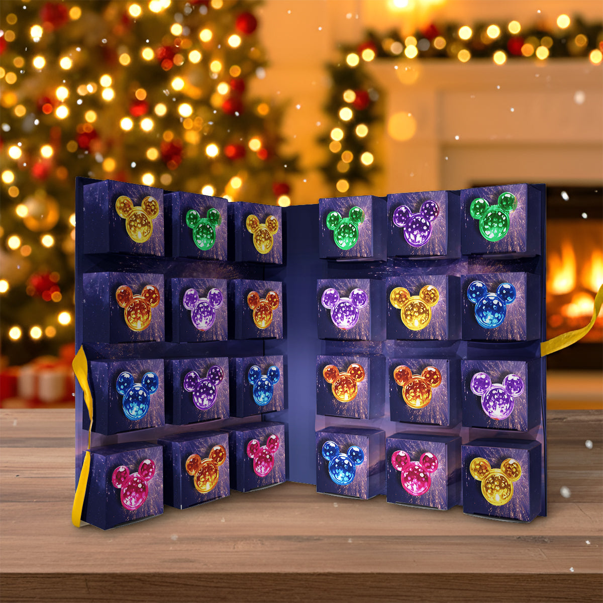 Personalized Advent Calendar with Custom Ornaments for Christmas Folded Advent Calendar With Ornaments GradoCreations