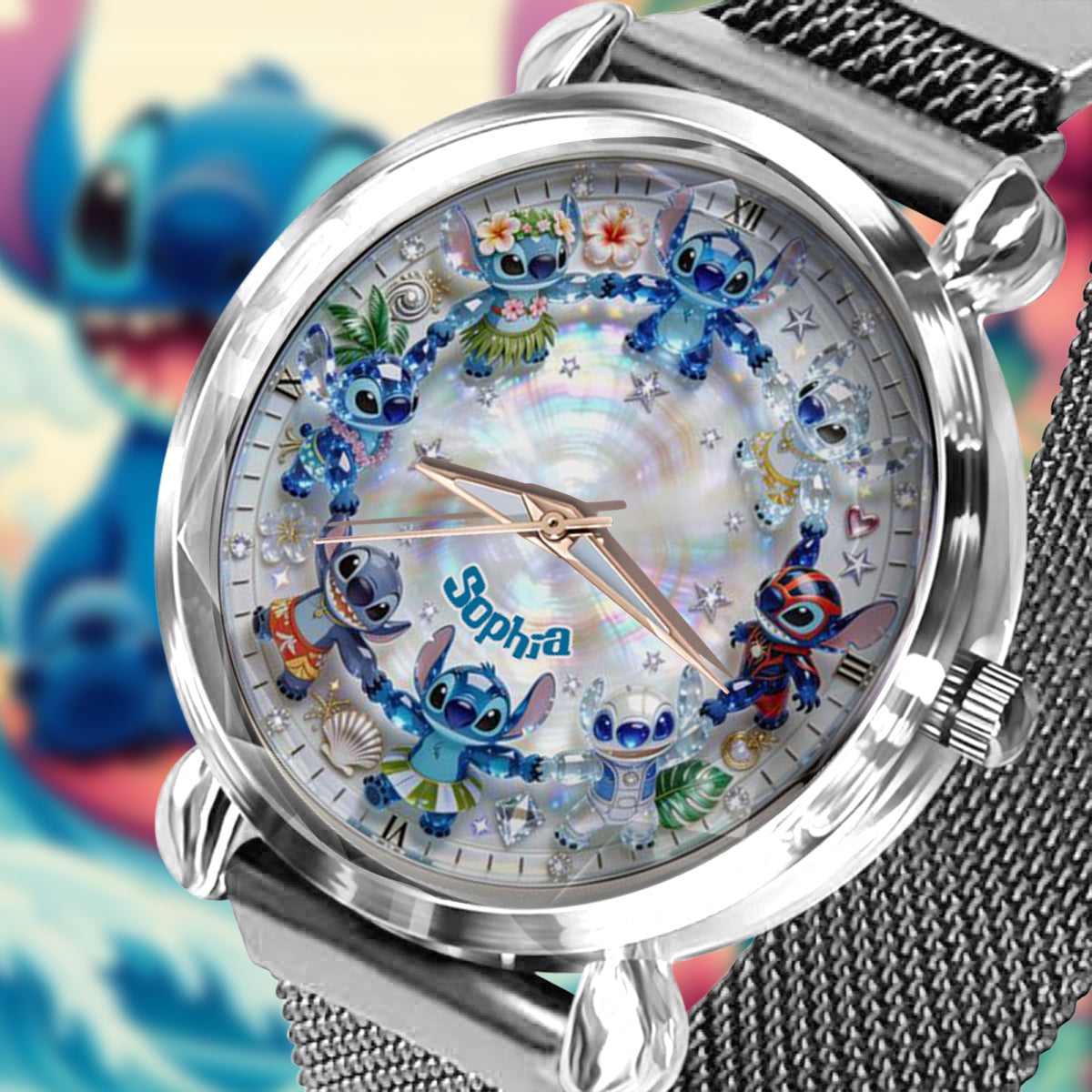 Personalized Ohana Women’s Hand Watch with Custom Name Gift Women Hand Watch GradoCreations