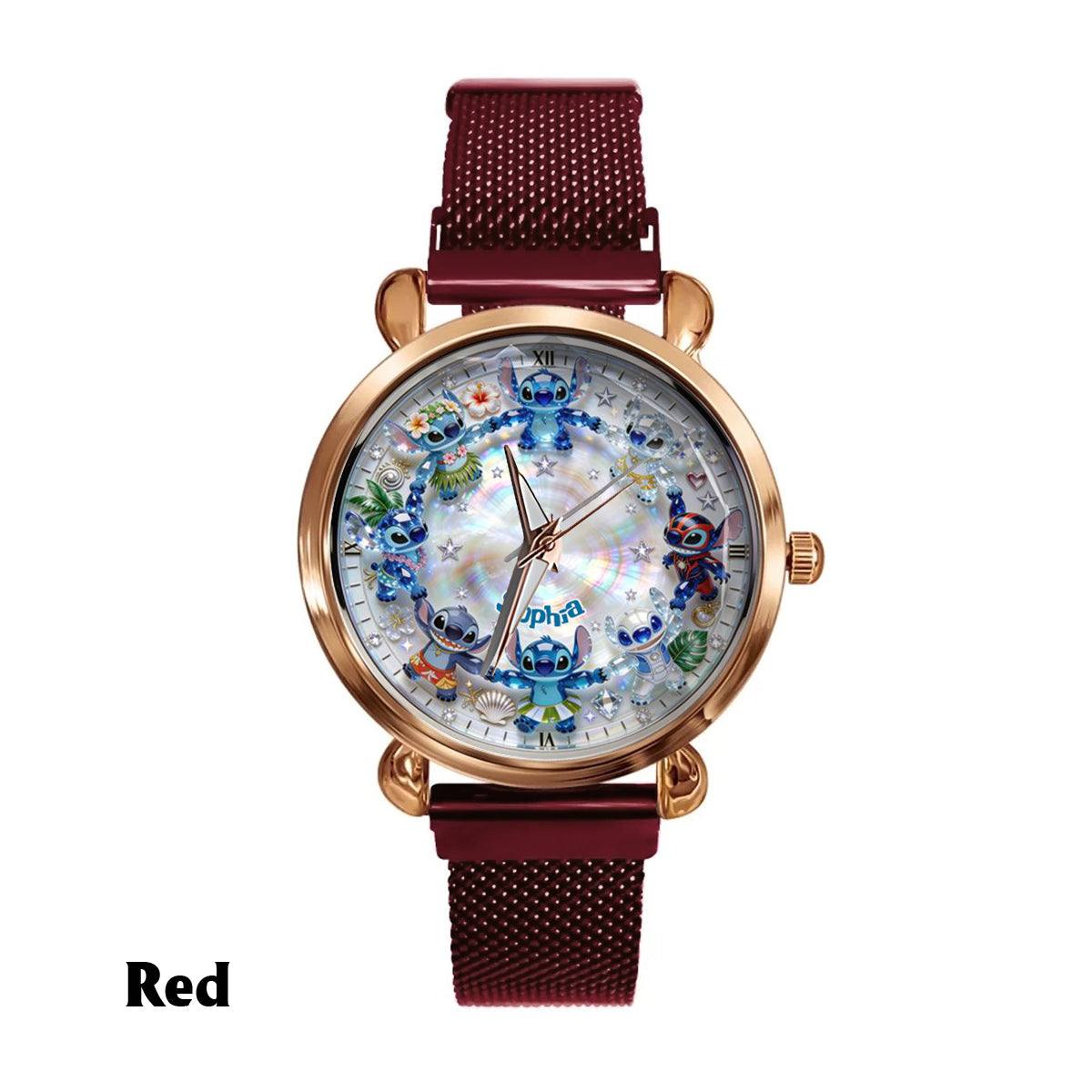 Personalized Ohana Women’s Hand Watch with Custom Name Gift Women Hand Watch GradoCreations