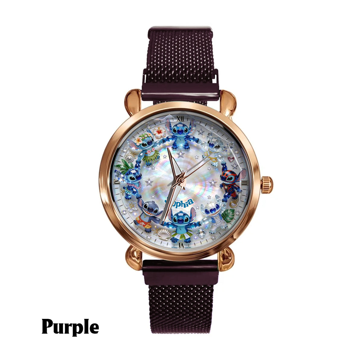 Personalized Ohana Women’s Hand Watch with Custom Name Gift Women Hand Watch GradoCreations
