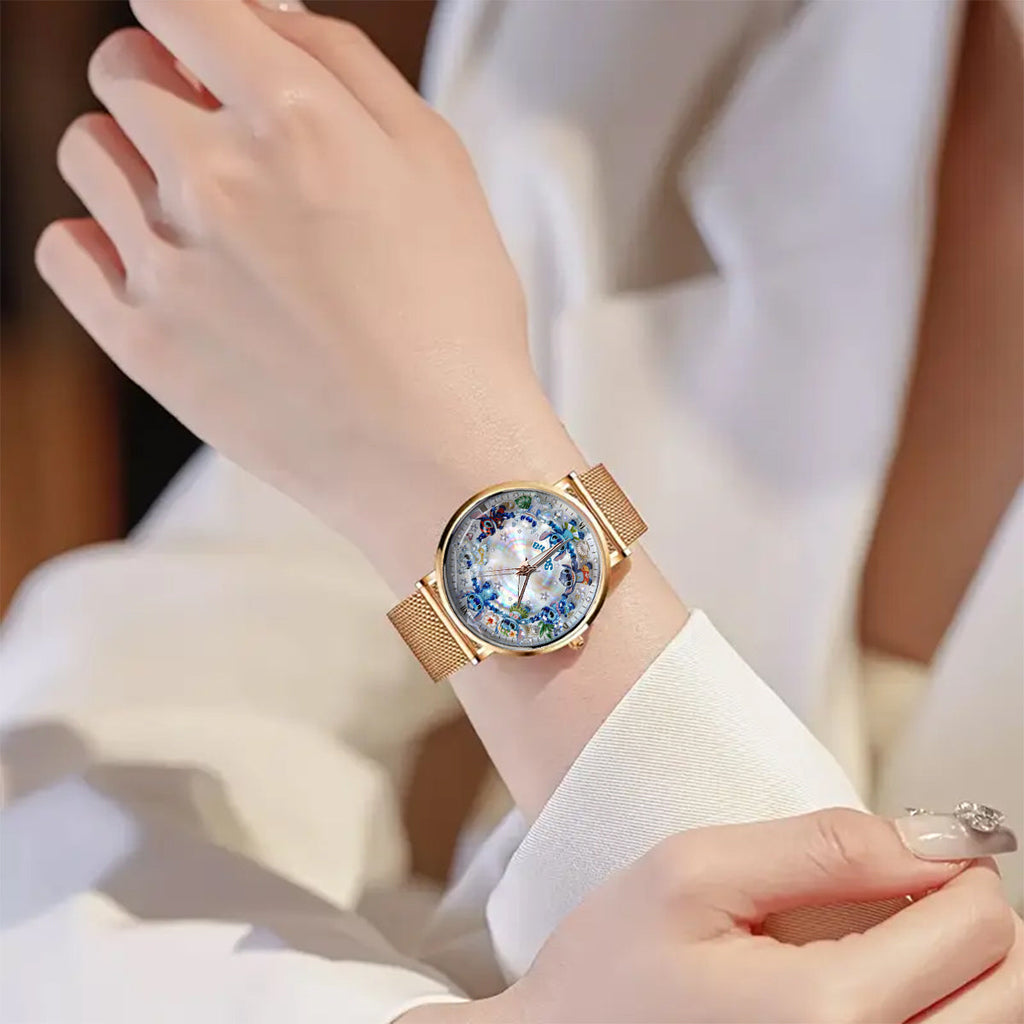 Personalized Ohana Women’s Hand Watch with Custom Name Gift Women Hand Watch GradoCreations