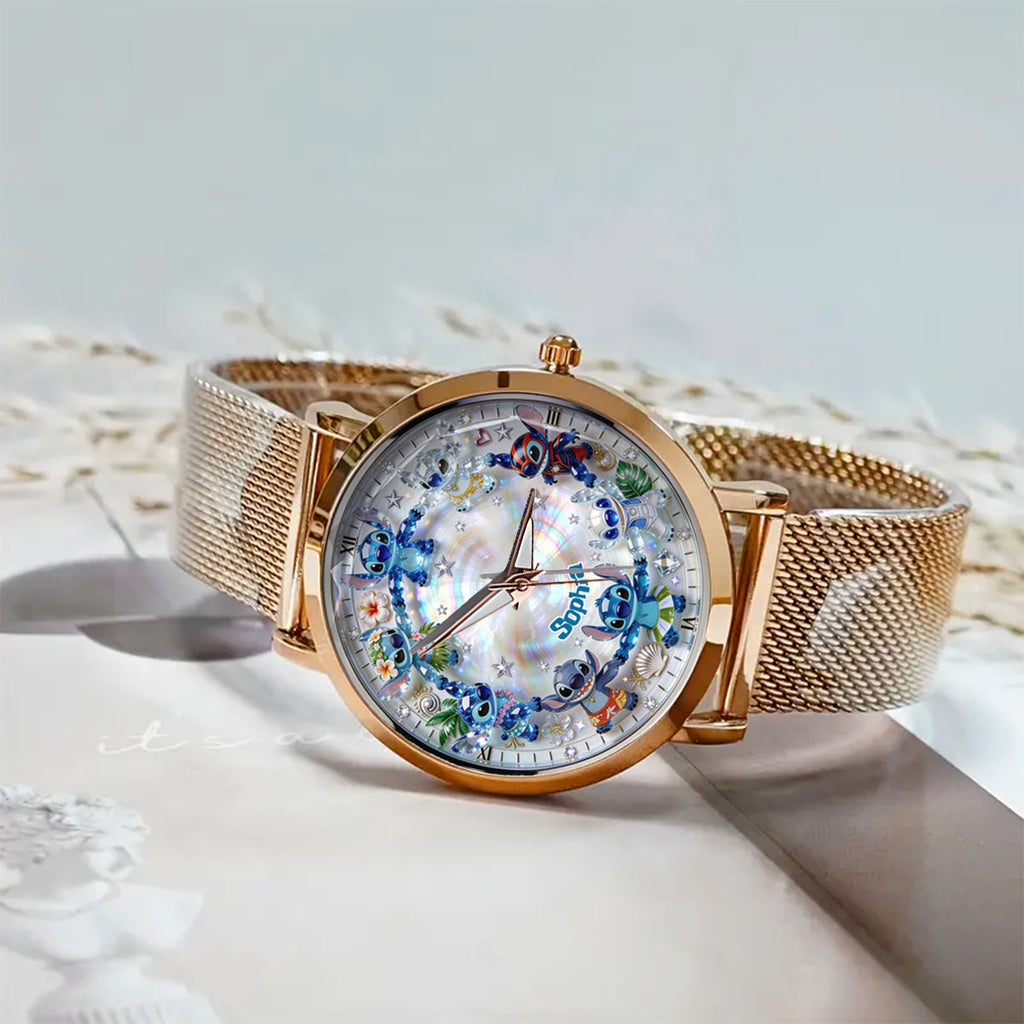 Personalized Ohana Women’s Hand Watch with Custom Name Gift Women Hand Watch GradoCreations
