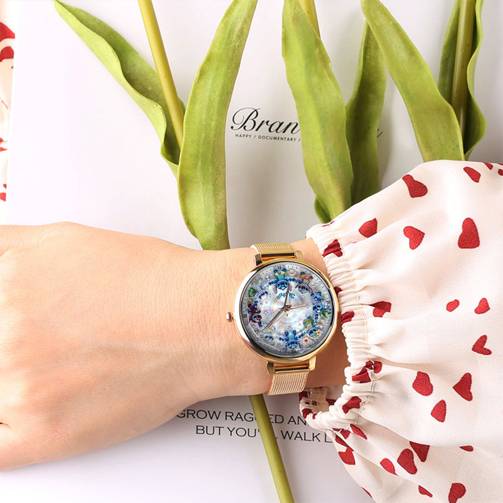 Personalized Ohana Women’s Hand Watch with Custom Name Gift Women Hand Watch GradoCreations