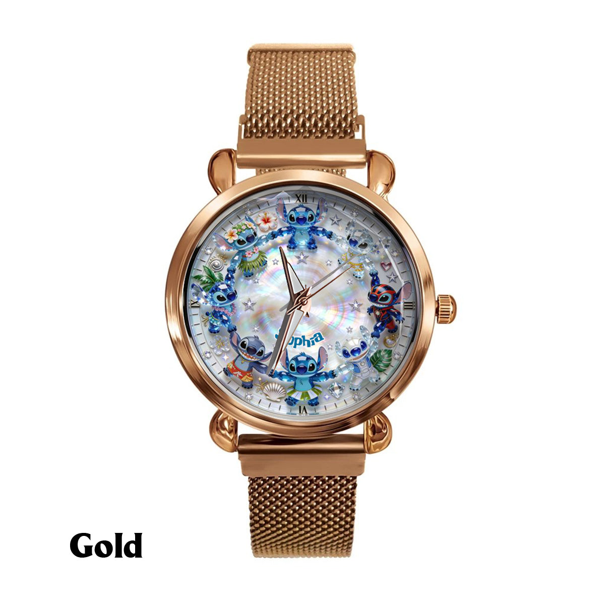 Personalized Ohana Women’s Hand Watch with Custom Name Gift Women Hand Watch GradoCreations