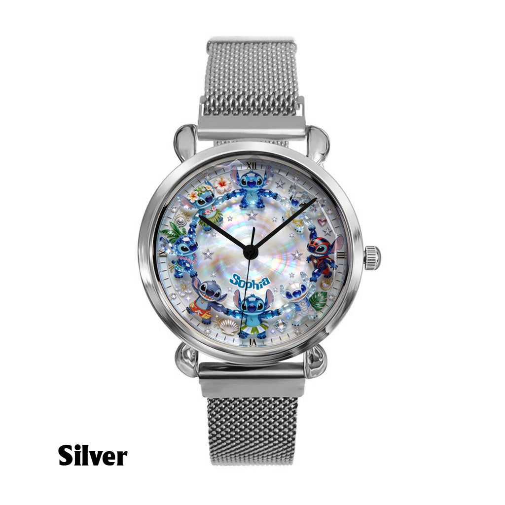 Personalized Ohana Women’s Hand Watch with Custom Name Gift Women Hand Watch GradoCreations