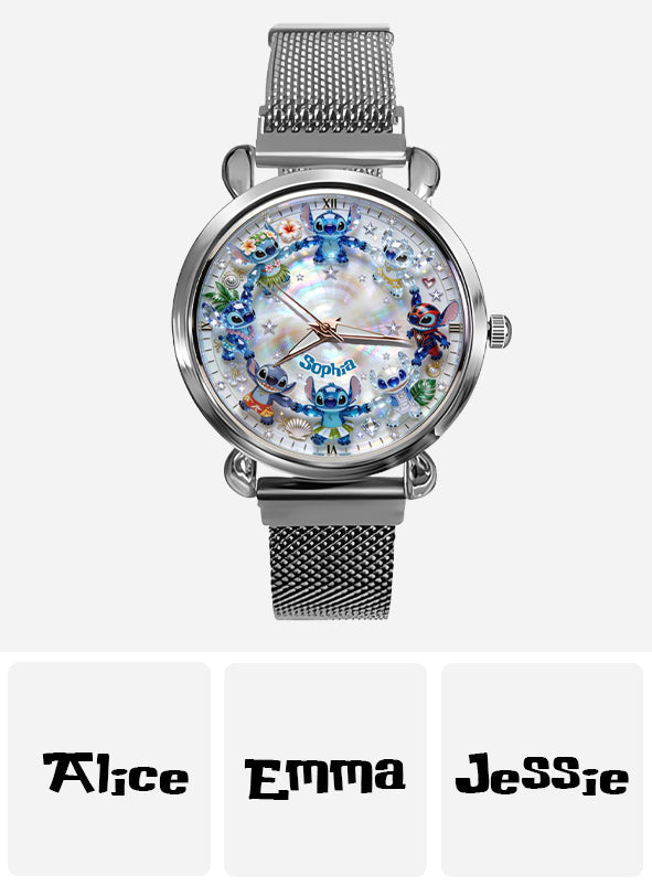 Personalized Ohana Women’s Hand Watch with Custom Name Gift Women Hand Watch GradoCreations
