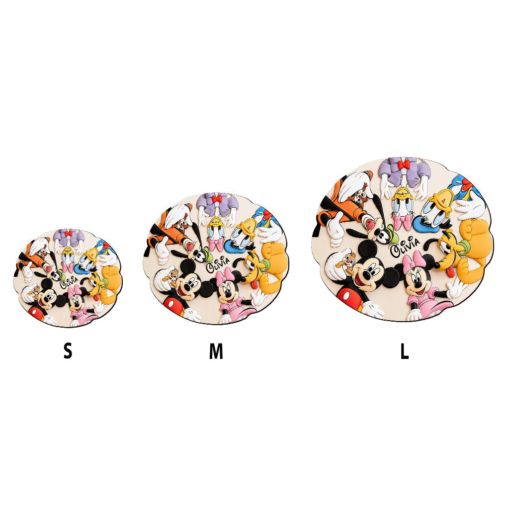 Personalized Disney Mouse Table Custom Shape Gift for Kids Table Custom Shape GradoCreations