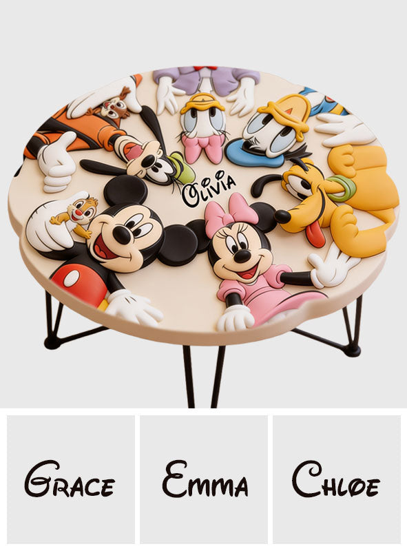 Personalized Disney Mouse Table Custom Shape Gift for Kids Table Custom Shape GradoCreations