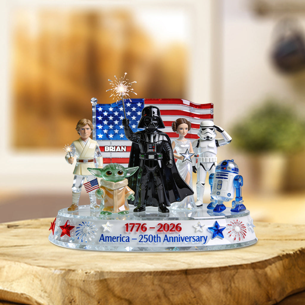 Personalized 250 Years Independence Acrylic Plaque Custom Name Gift for Family Custom Shaped Acrylic Plaque GradoCreations