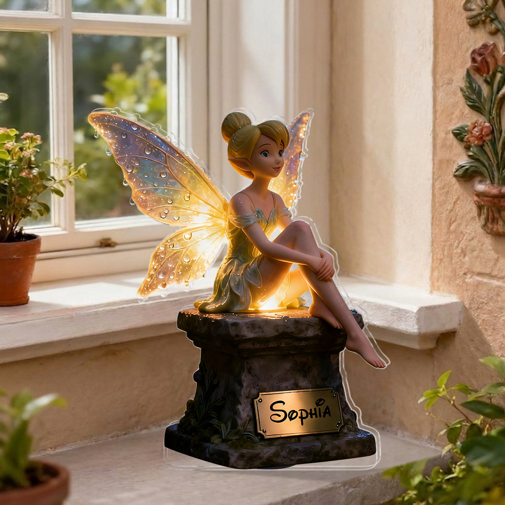 Personalized Solar Acrylic Fairy Light Custom Name Garden Decor Solar Acrylic Light GradoCreations