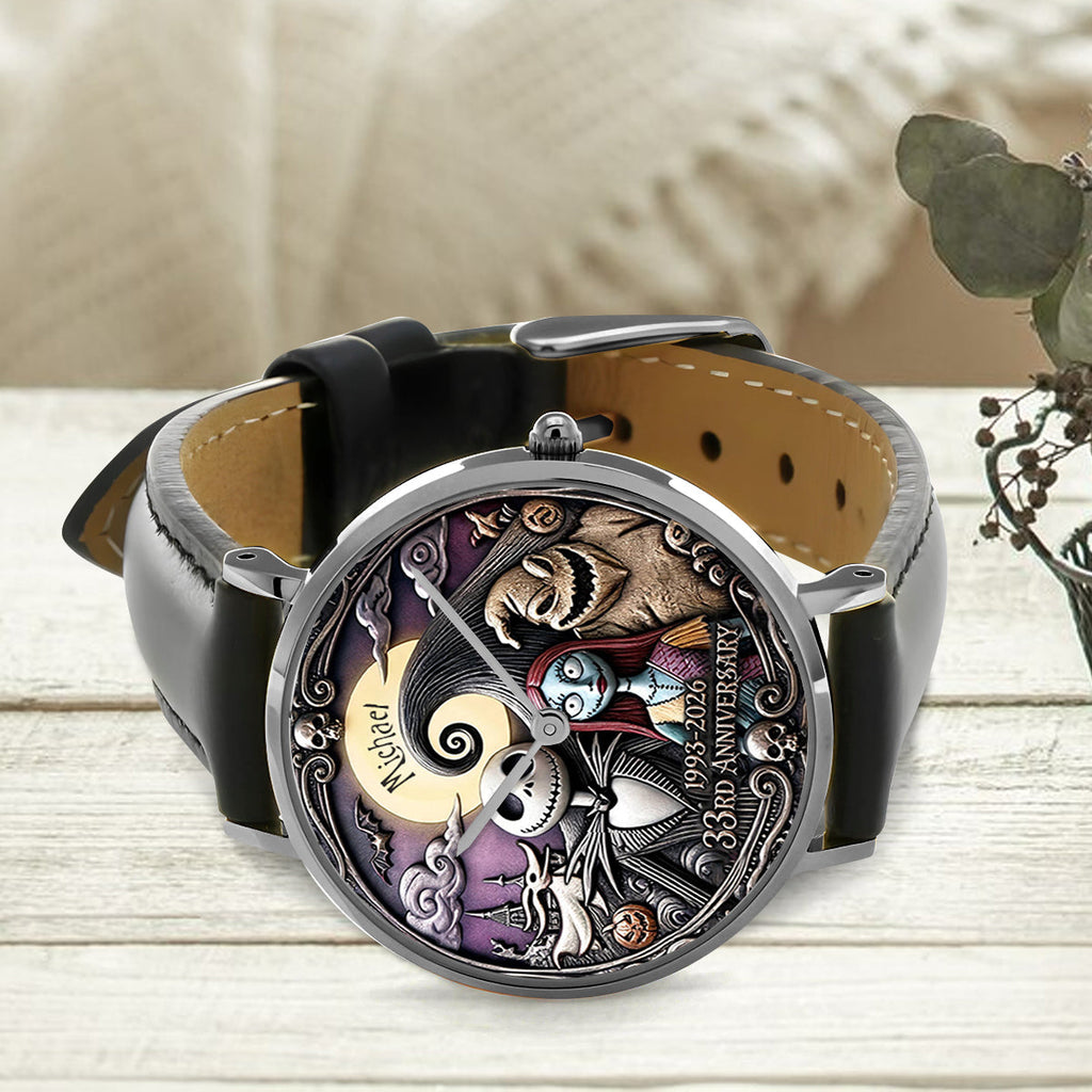 Personalized 33rd Anniversary Hand Watch Custom Name Gift Hand Watch GradoCreations