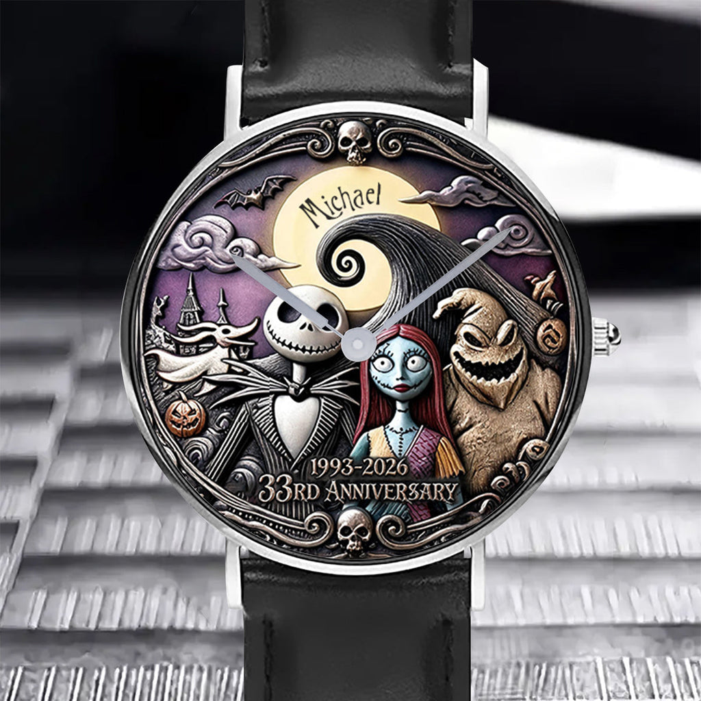 Personalized 33rd Anniversary Hand Watch Custom Name Gift Hand Watch GradoCreations