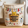 Personalized Honey Bear Storage Basket Custom Family Gift for Home Storage Basket GradoCreations