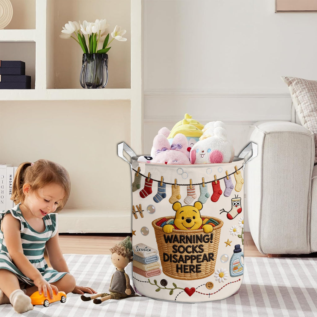 Personalized Honey Bear Storage Basket Custom Family Gift for Home Storage Basket GradoCreations