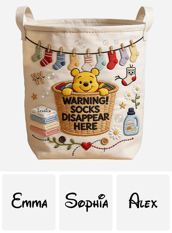Personalized Honey Bear Storage Basket Custom Family Gift for Home Storage Basket GradoCreations