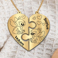 Personalized Ohana Matching Pendant Necklace Gift for Couples Matching Pendant Necklace GradoCreations