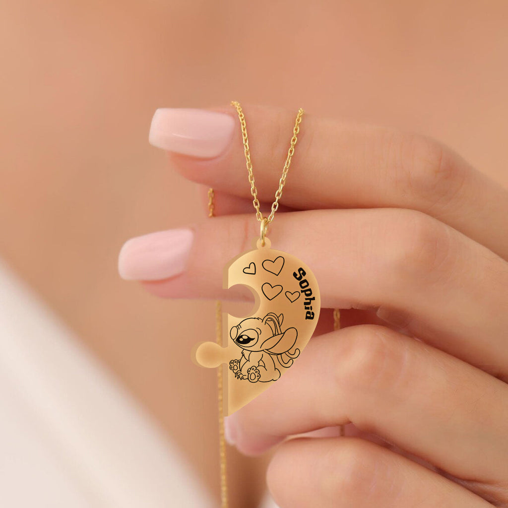 Personalized Ohana Matching Pendant Necklace Gift for Couples Matching Pendant Necklace GradoCreations