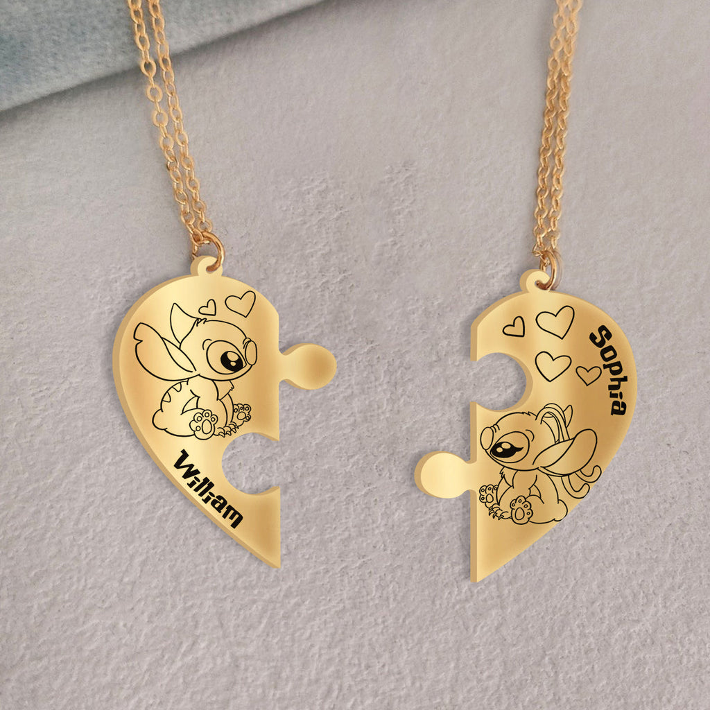 Personalized Ohana Matching Pendant Necklace Gift for Couples Matching Pendant Necklace GradoCreations