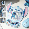 Custom Shape Mouse Pad with Cute Blue Alien Design | Personalized Gift Mouse Pad Custom Shape GradoCreations