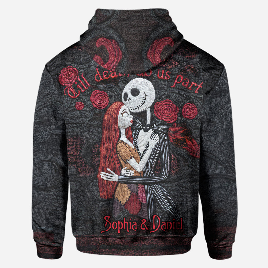 Personalized Hoodie & Leggings Set Till Death Do Us Part Gift for Couple Hoodie & Leggings GradoCreations