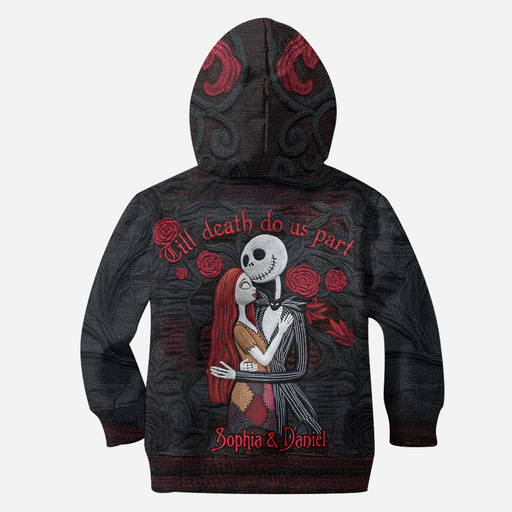 Personalized Hoodie & Leggings Set Till Death Do Us Part Gift for Couple Hoodie & Leggings GradoCreations
