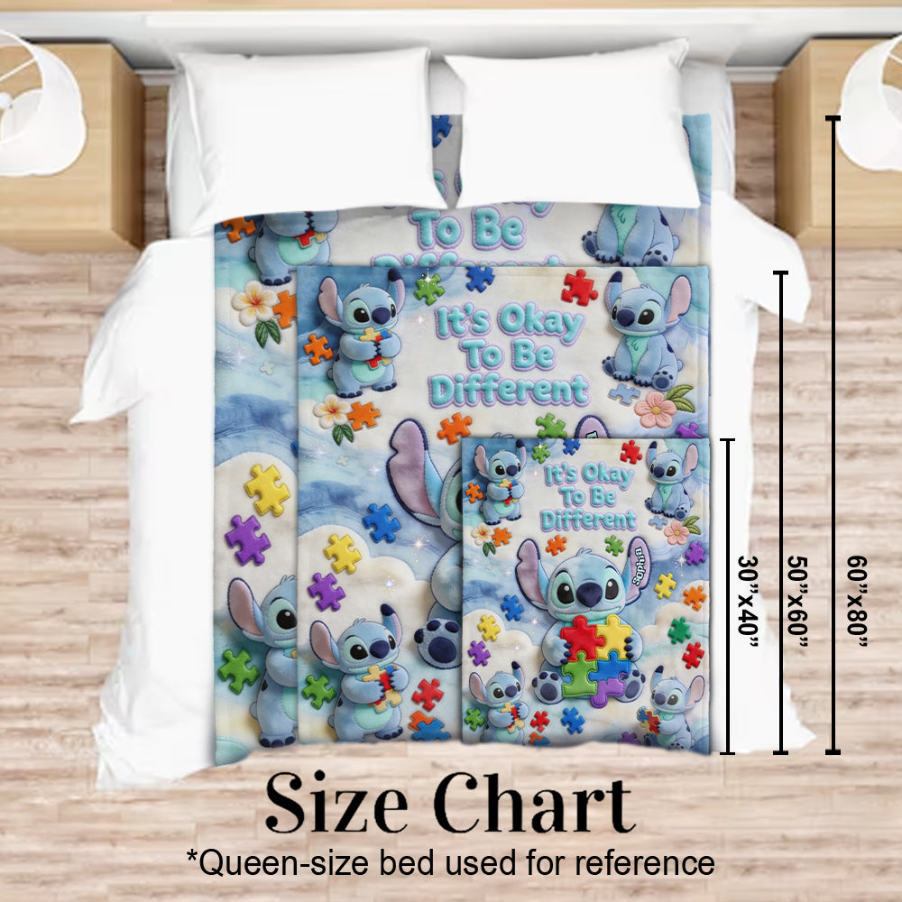 Personalized Autism Awareness Blanket Soft Flannel Gift for Kids Blanket GradoCreations