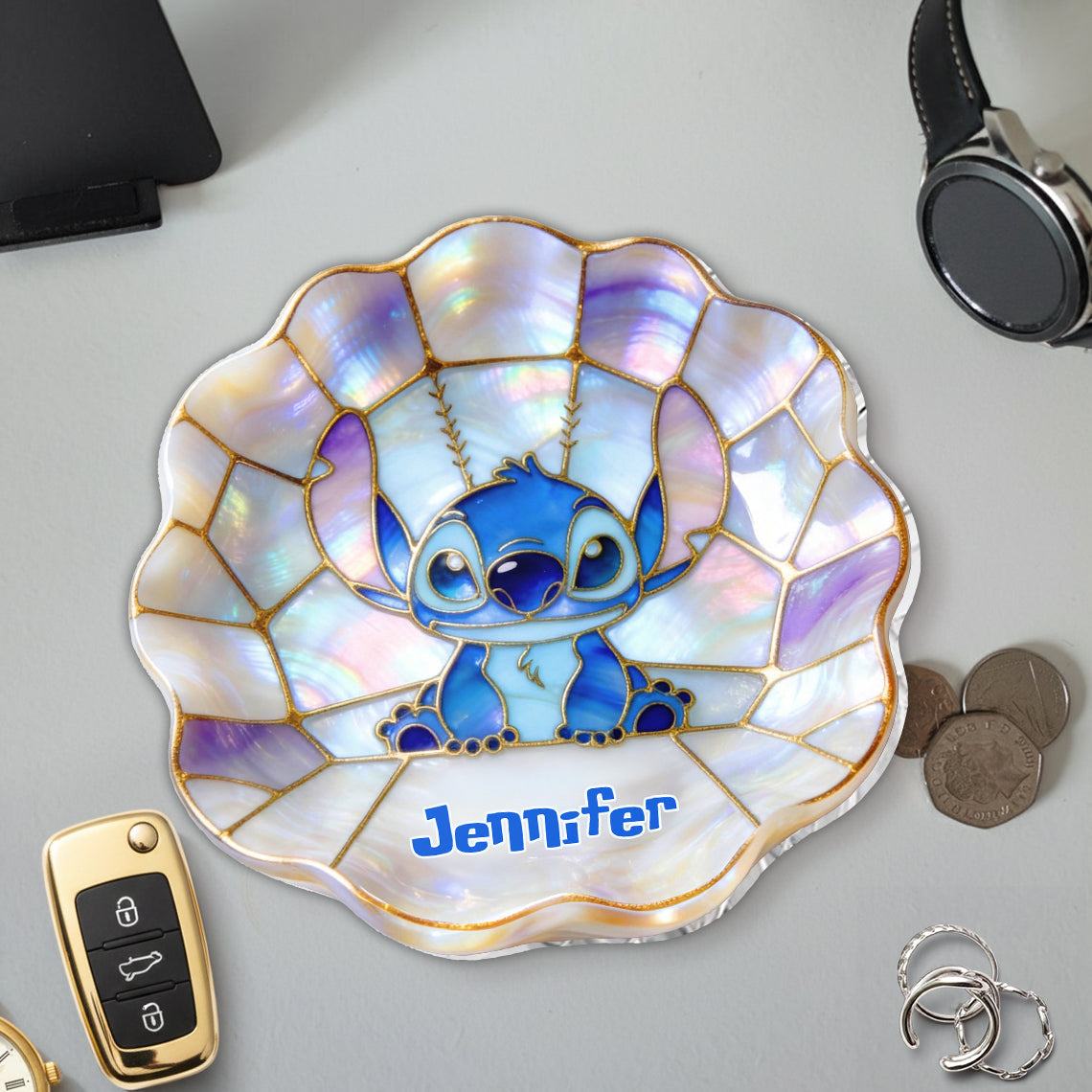 Personalized Ohana Catch-All Tray Custom Name Gift for Mom Catch-All Tray GradoCreations