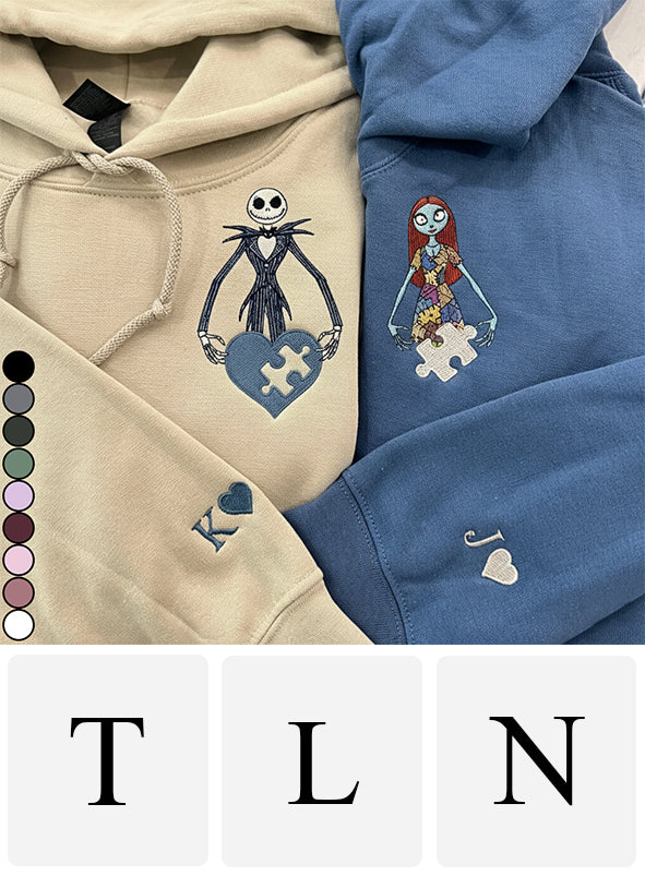 Personalized Nightmare Couple Matching Hoodies Gift for Couples All Over Shirt GradoCreations