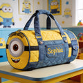 Personalized Big Eye Yellow Monster Duffle Bag for Kids - Fun Movie Gift