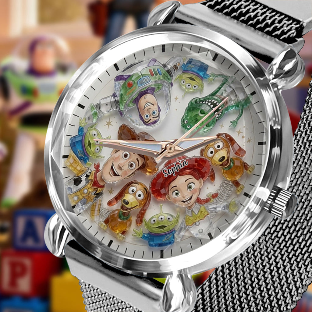 Personalized Kids Hand Watch with Friends Characters Custom Name Gift Women Hand Watch GradoCreations
