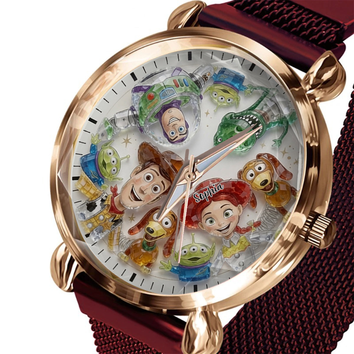 Personalized Kids Hand Watch with Friends Characters Custom Name Gift Women Hand Watch GradoCreations
